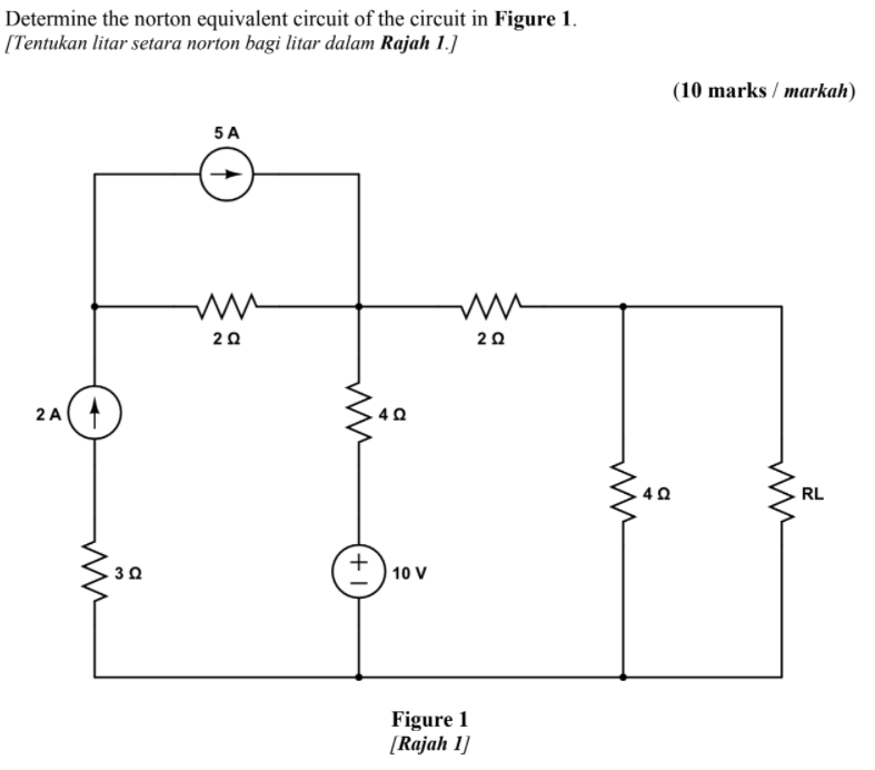 Solved Determine The Norton Equivalent Circuit Of The | Chegg.com