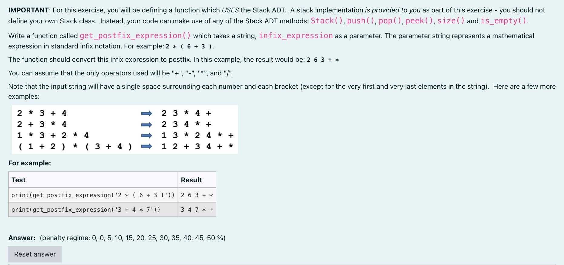 Solved IMPORTANT: For this exercise, you will be defining a | Chegg.com