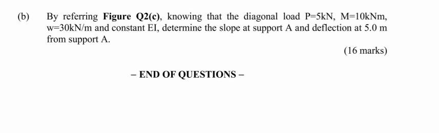 Solved (b) By Referring Figure Q2(c), Knowing That The | Chegg.com