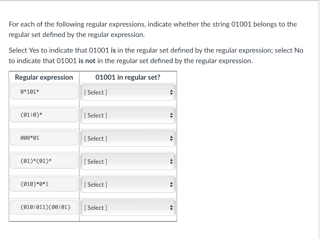 Solved For Each Of The Following Regular Expressions, | Chegg.com