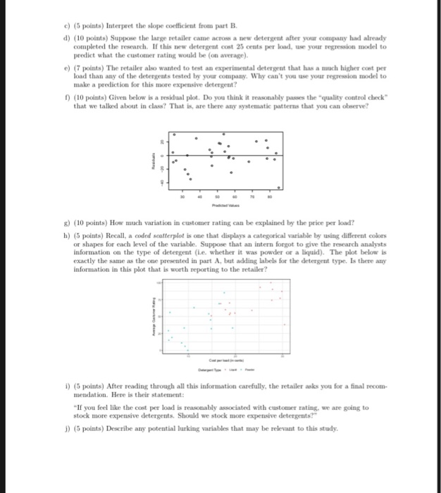 Solved Question 2 (75 points total) Suppose that you work | Chegg.com