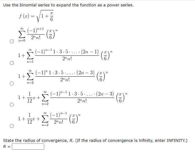 Solved Use The Binomial Series To Expand The Function As Chegg Com