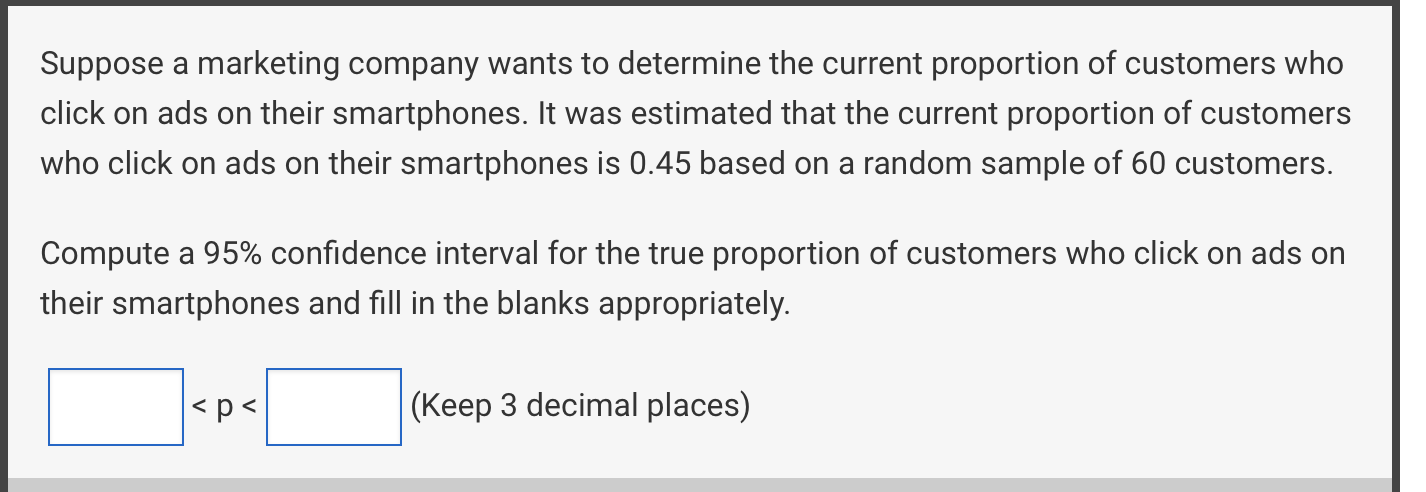 Solved Suppose a marketing company wants to determine the | Chegg.com