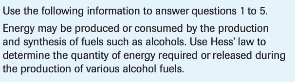 Solved Use the following information to answer questions 1 | Chegg.com
