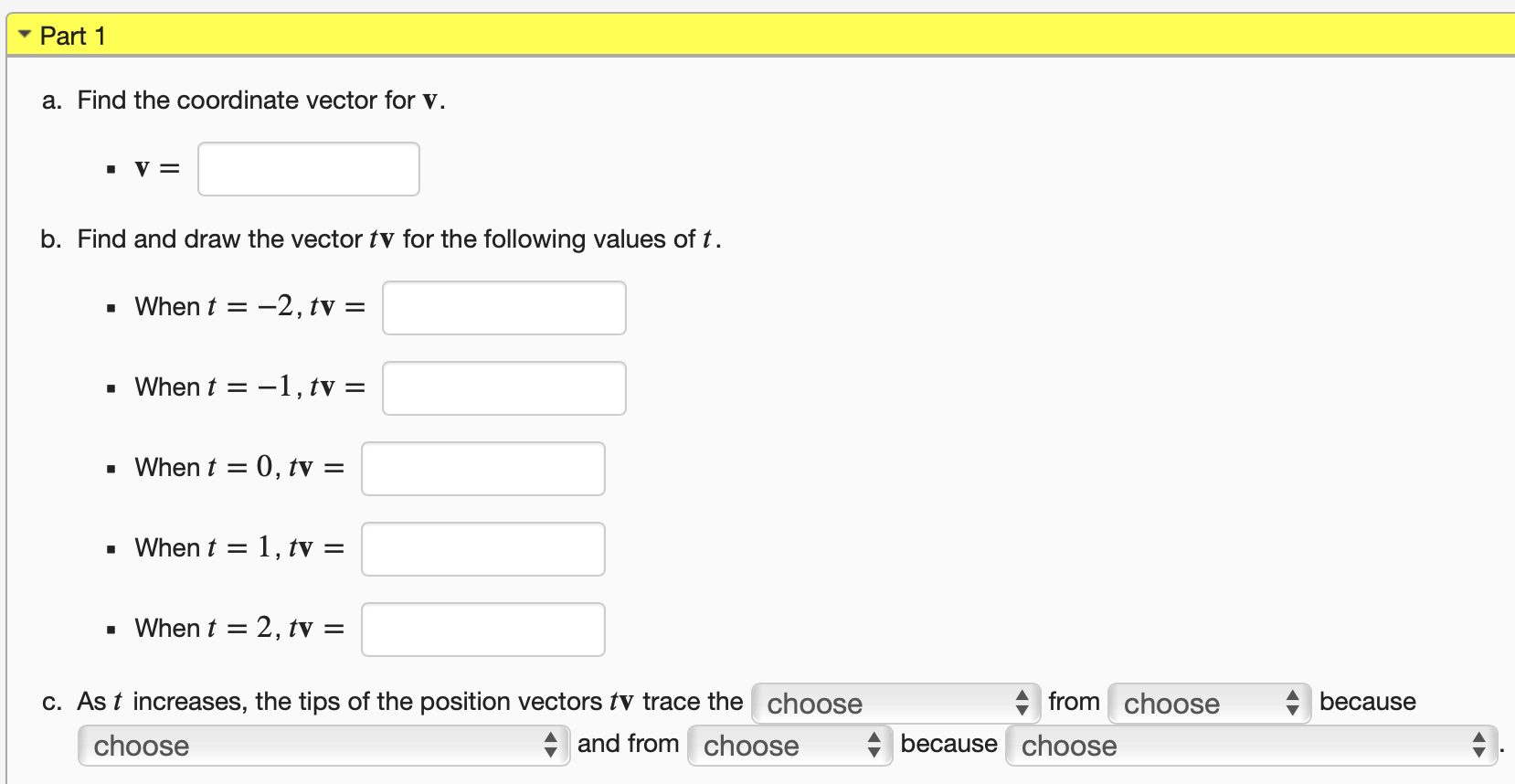 Solved (1 point) The figure below shows a named point P and | Chegg.com