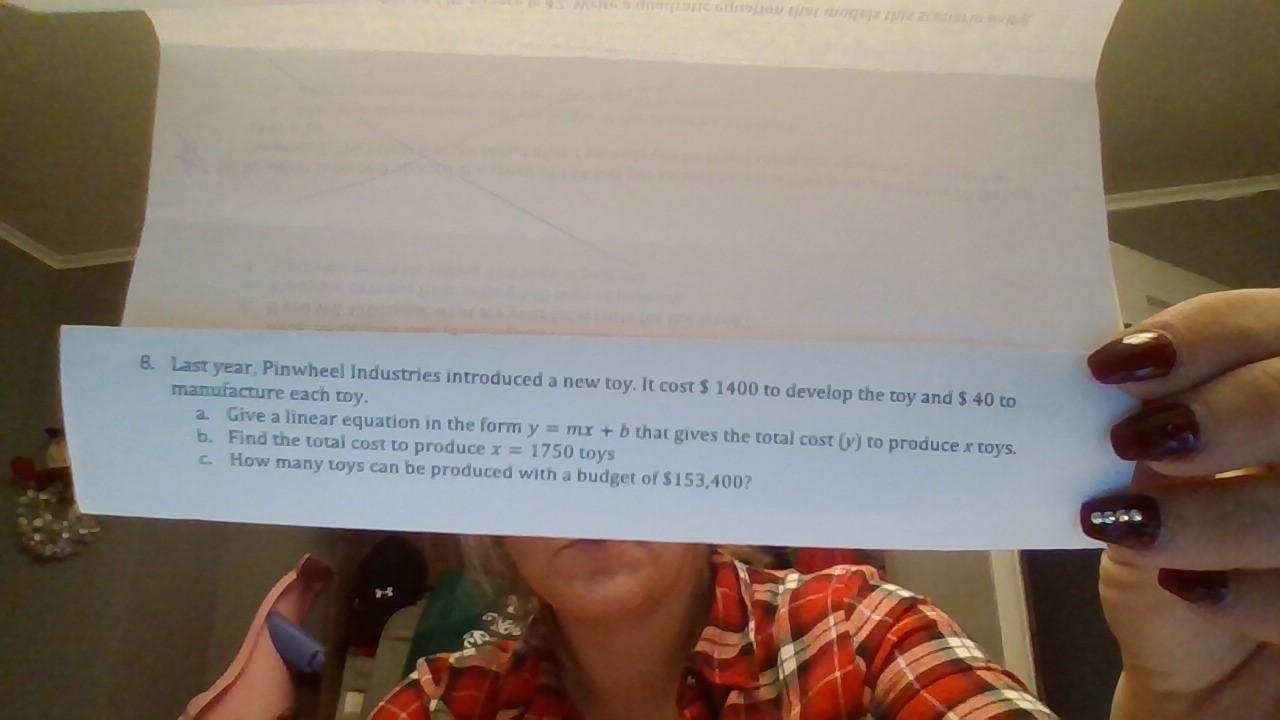 Solved 8. Last year, Pinwheel Industries introduced a new