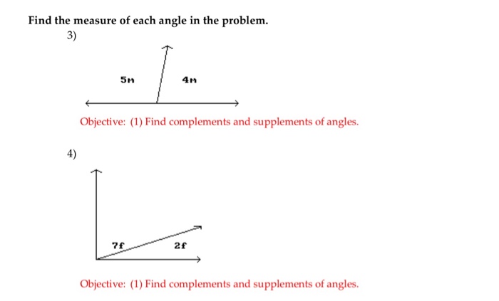 Solved Find the measure of each angle in the problem. 3) 4M | Chegg.com