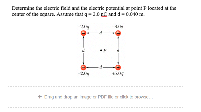 Solved Determine The Electric Field And The Electric | Chegg.com