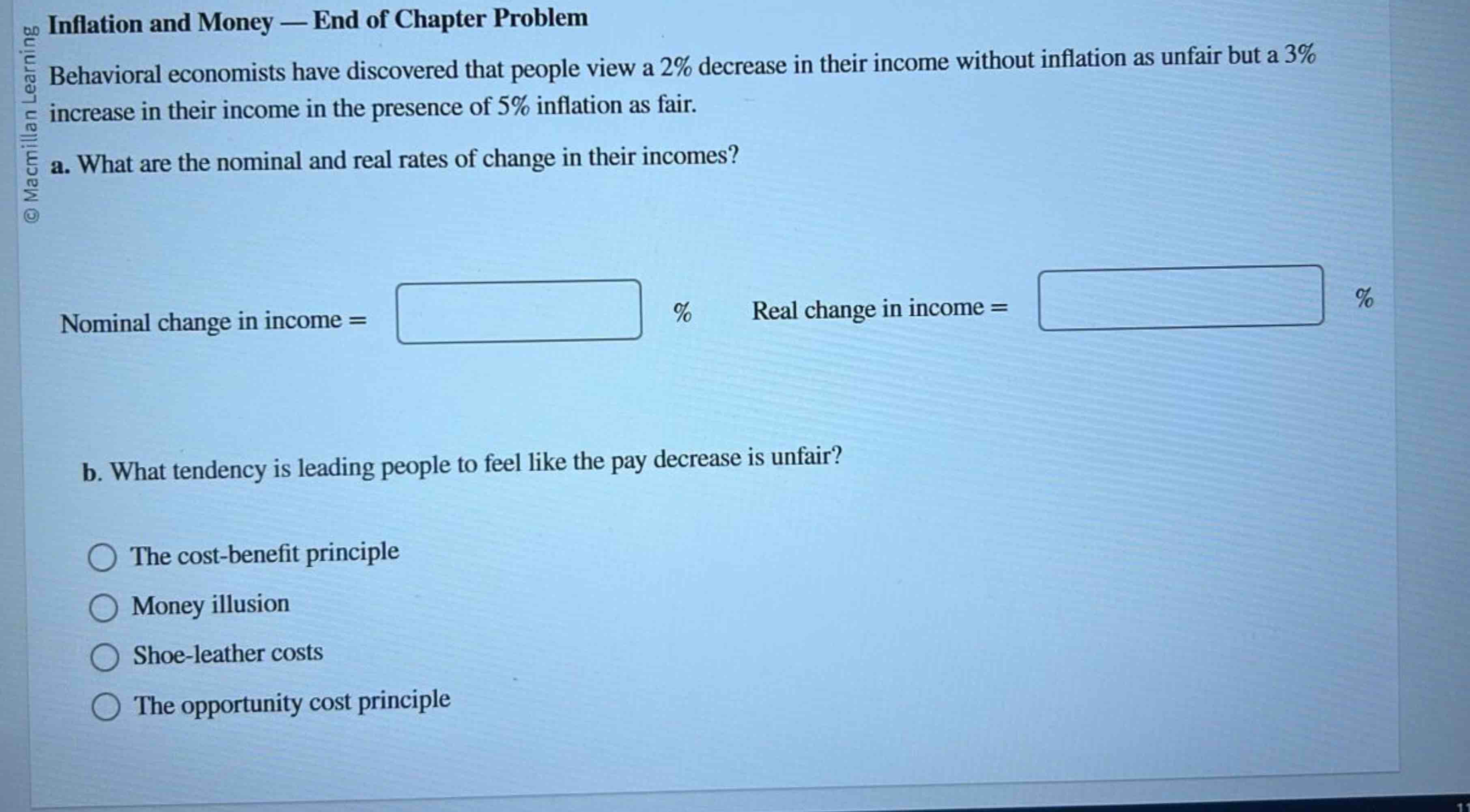 Solved Inflation And Money - ﻿End Of Chapter | Chegg.com