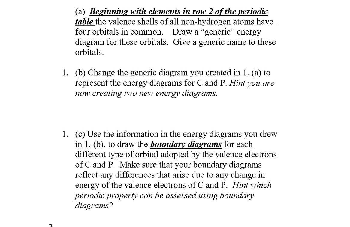 a Beginning with elements in row 2 of the periodic Chegg