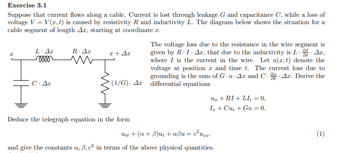 Solved Exercise 3.1 Suppose that current flows along a | Chegg.com