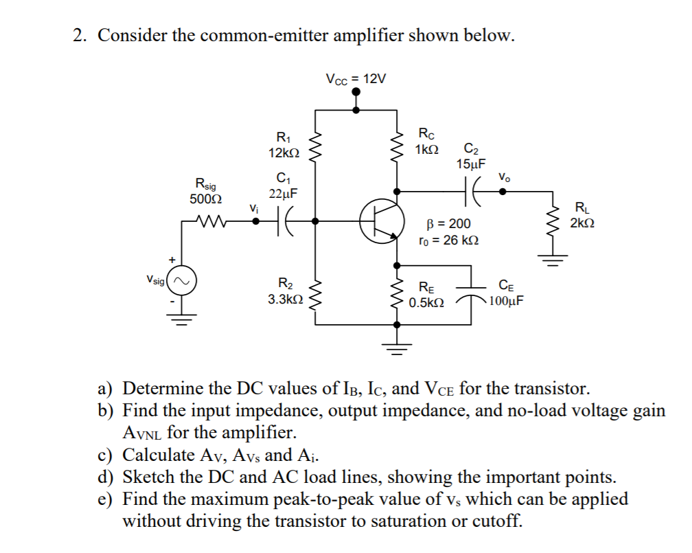 Common Emitter Amplifier The Engineering Knowledge