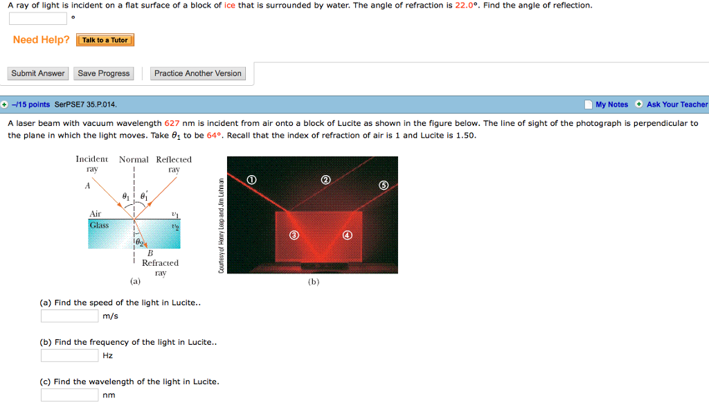 Solved A ray of light is incident on a flat surface of a | Chegg.com