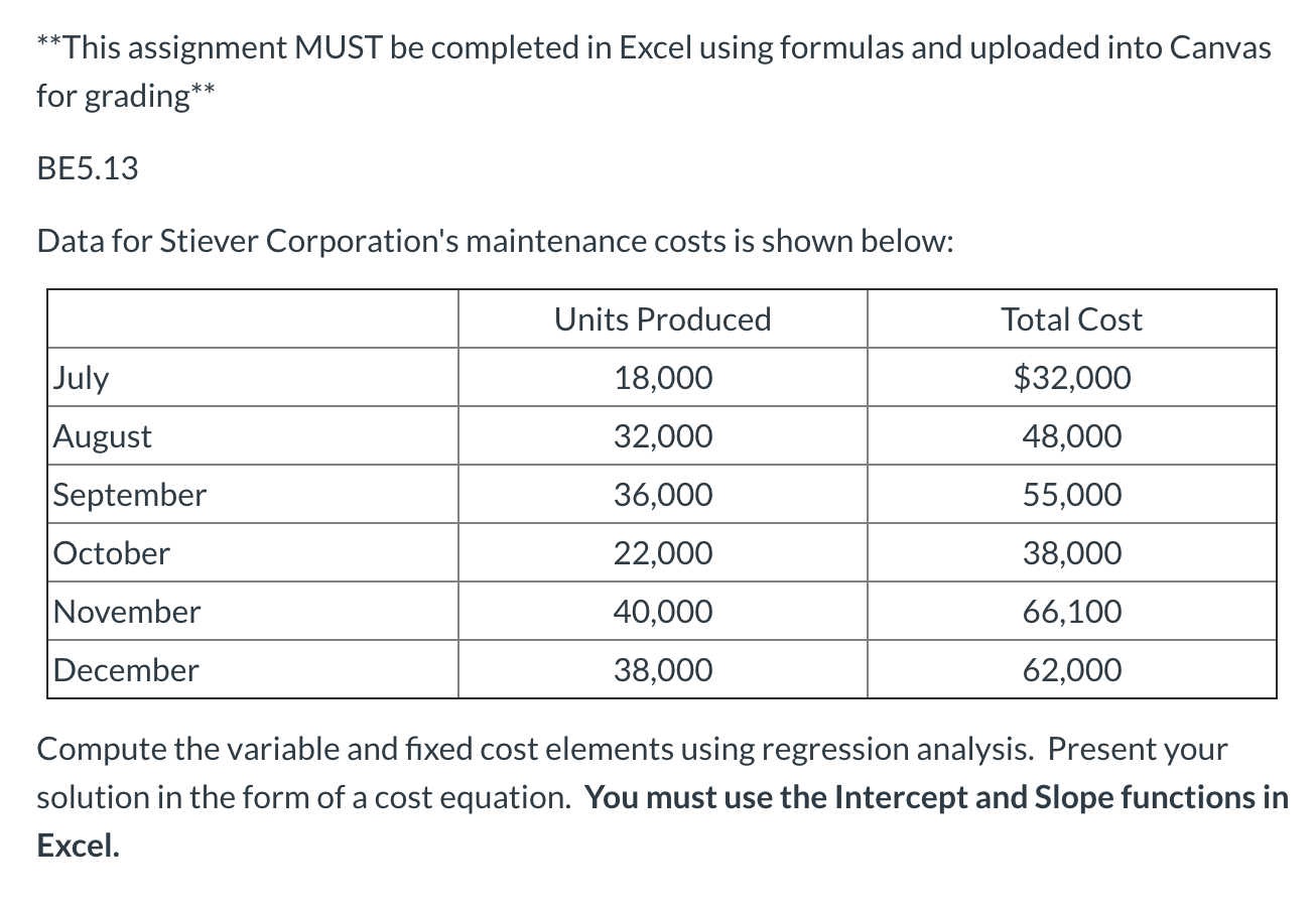 solved-this-assignment-must-be-completed-in-excel-using-chegg