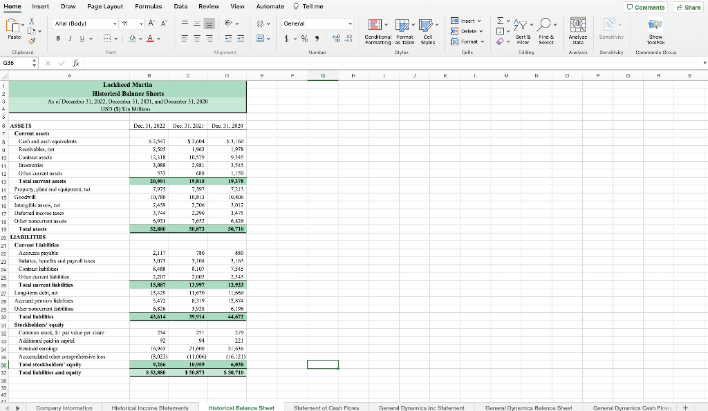 Excel Project: Projecting Financial Statements | Chegg.com