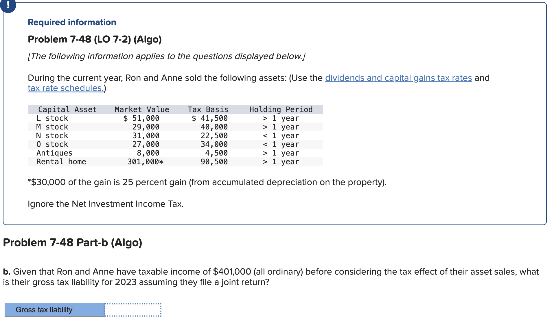 Solved B. ﻿Given That Ron And Anne Have Taxable Income Of | Chegg.com