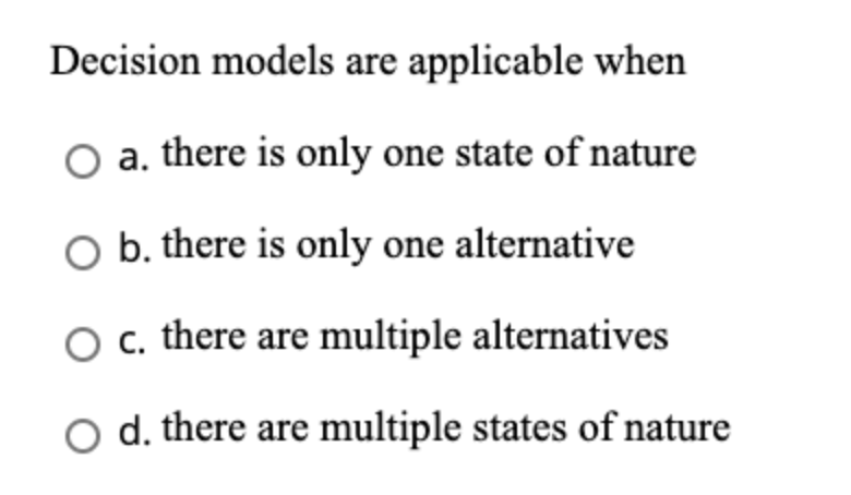 solved-a-state-of-nature-a-is-estimated-using-a-decision-chegg