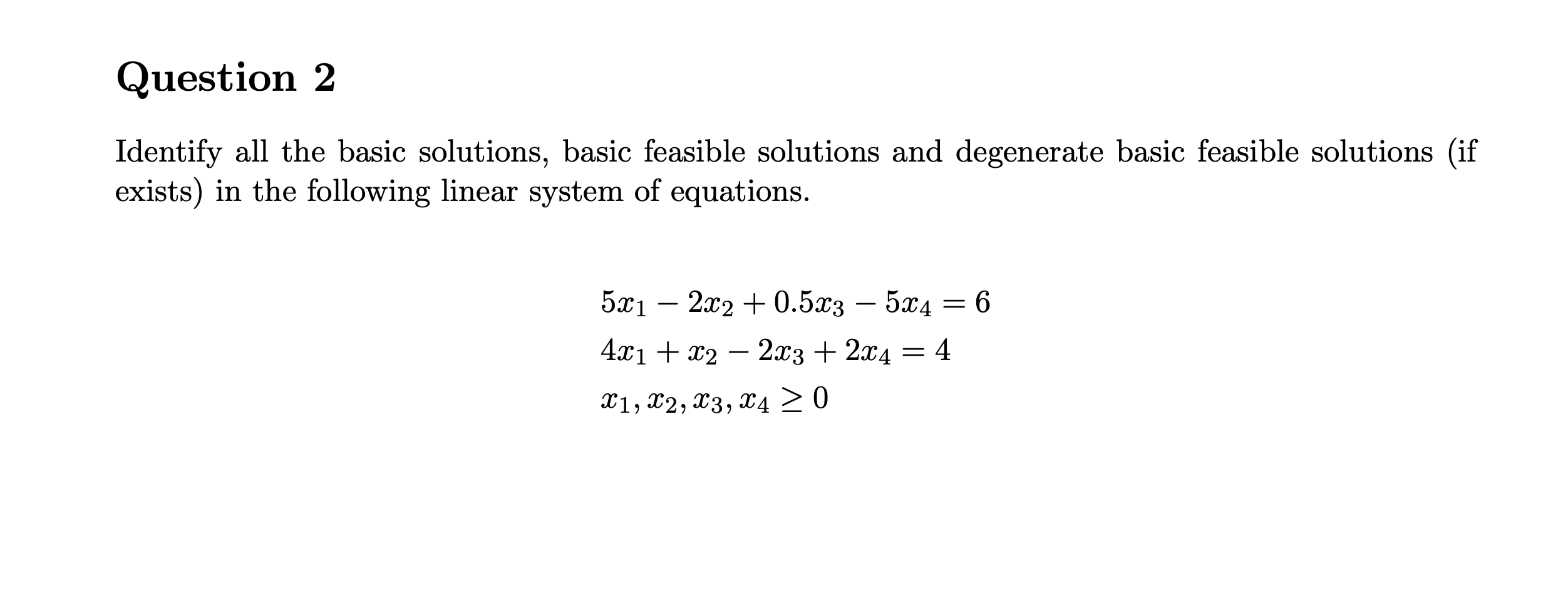 Solved Identify all the basic solutions, basic feasible | Chegg.com