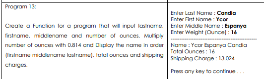 Solved THE PROGRAM SHOULD BE IN: INPUT & OUTPUT FUNCTION C++ | Chegg.com
