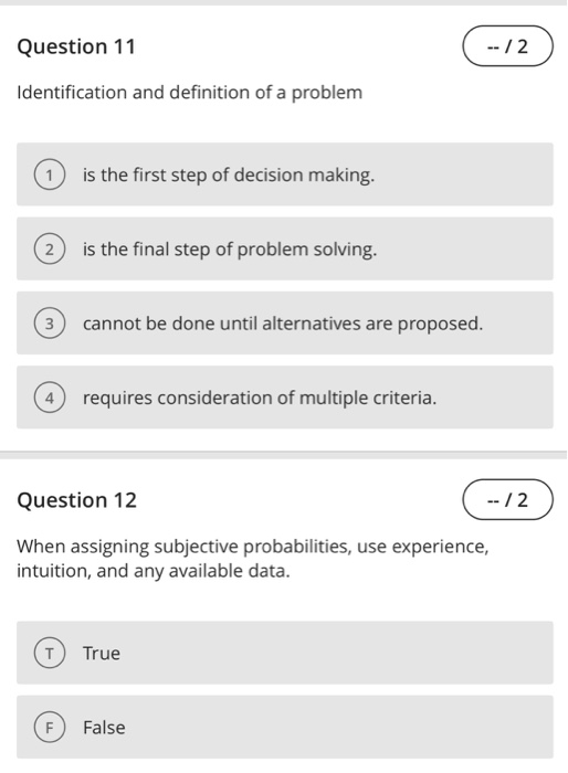 Solved Question 9 -12 Which of the following is not one of | Chegg.com