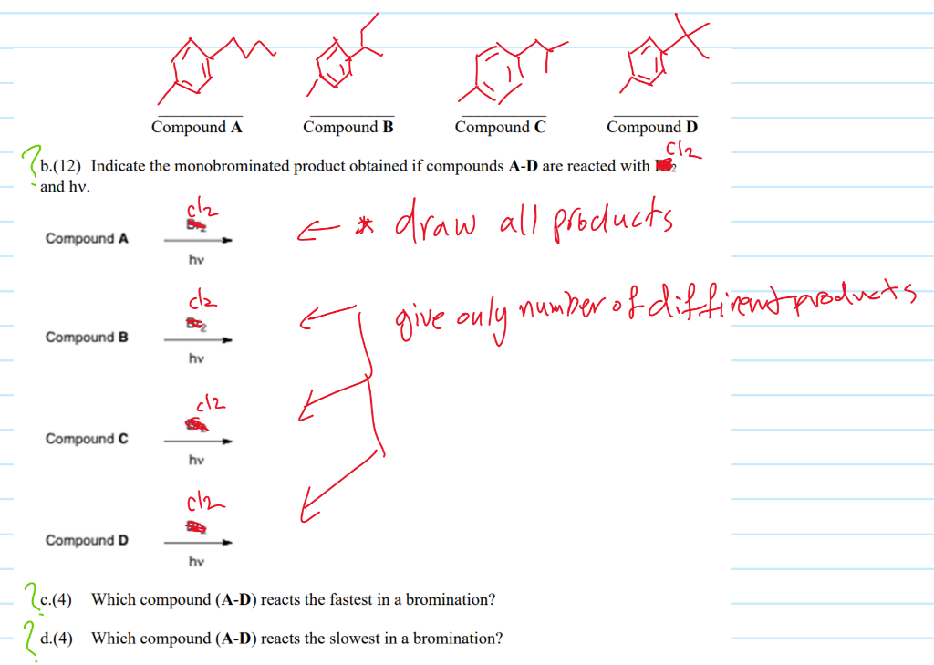 Solved Compound A Compound B Compound C Compound D CG | Chegg.com