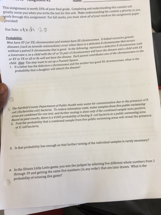 Solved This assignment is worth 10% of your final grade. | Chegg.com