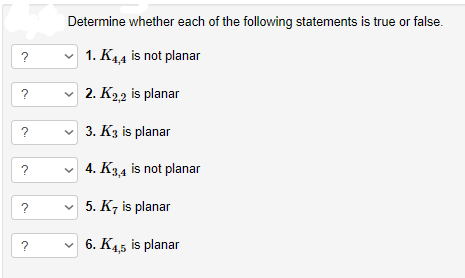Solved Determine whether each of the following statements is | Chegg.com