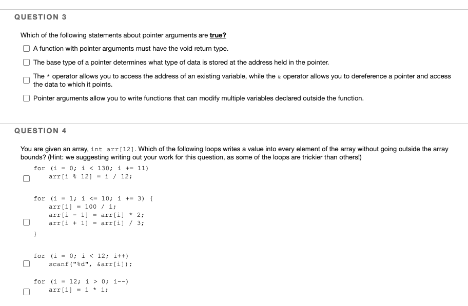 Solved In C programming. Questions are easy but might be | Chegg.com