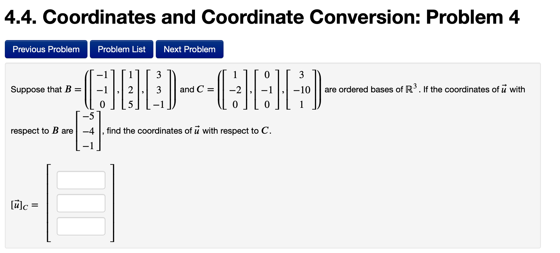 Solved 4.4. Coordinates and Coordinate Conversion: Problem 4 | Chegg.com