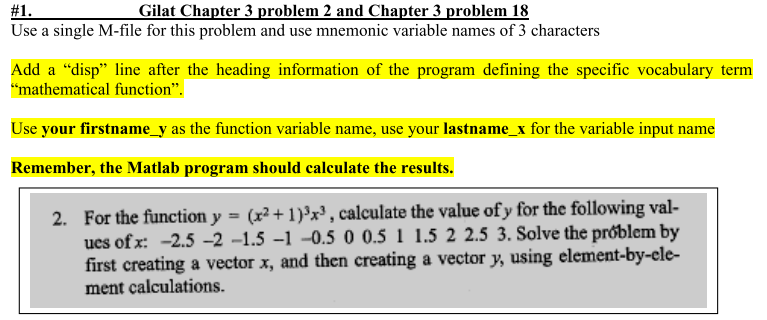 Solved #1. Gilat Chapter 3 problem 2 and Chapter 3 problem | Chegg.com