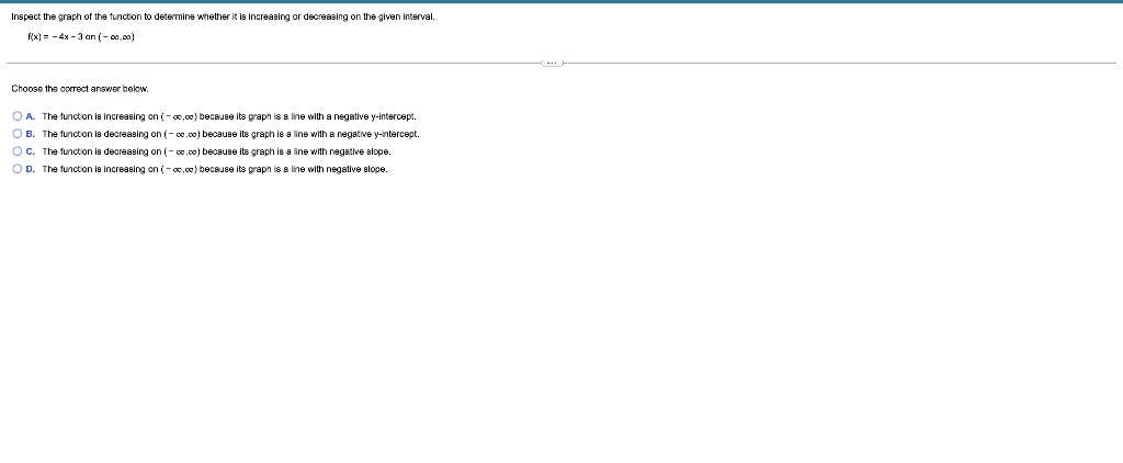 Solved Inspect the graph of the function to determine | Chegg.com