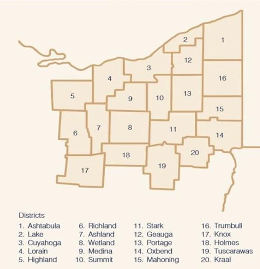 You are given a map of a region with 20 counties. The | Chegg.com