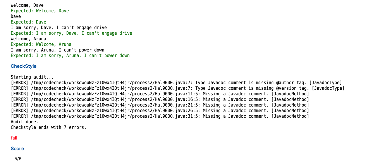 Solved Java Please!! this is the test result that | Chegg.com