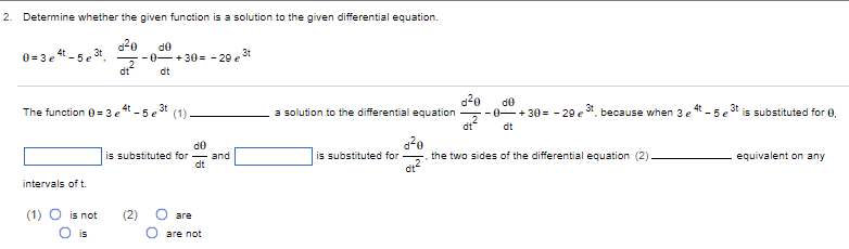 Solved 2 Modern Differential Equations please answer all | Chegg.com