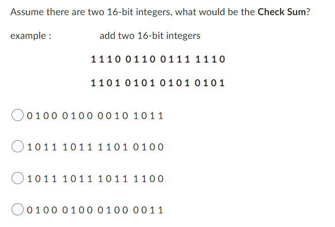 Solved Assume there are two 16-bit integers, what would be | Chegg.com