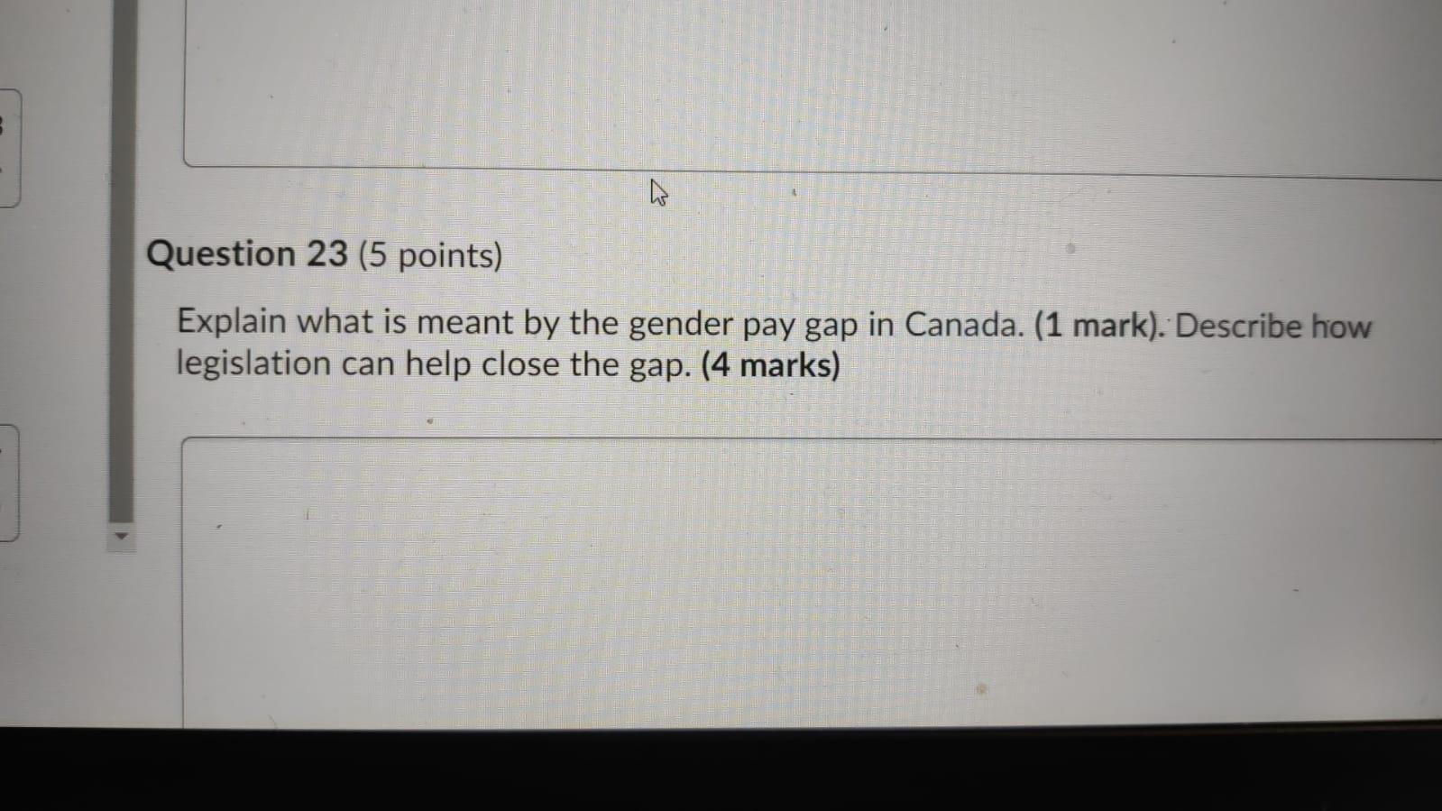 Solved Question 23 (5 points) Explain what is meant by the