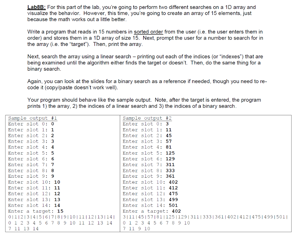 Solved Lab8B: For this part of the lab, you're going to | Chegg.com
