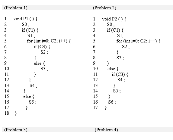 Solved For each of the source code fragments below 1) | Chegg.com