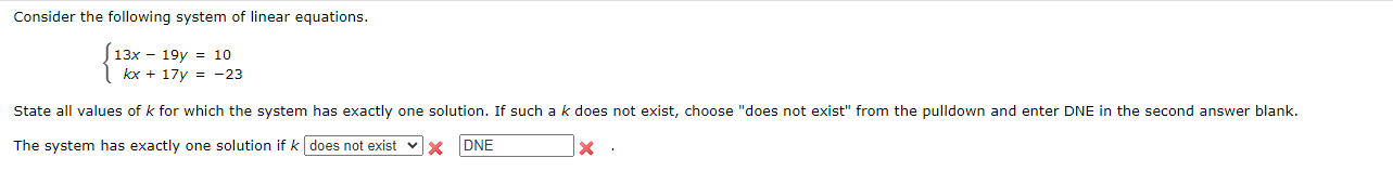 Solved Consider The Following System Of Linear Equations. | Chegg.com