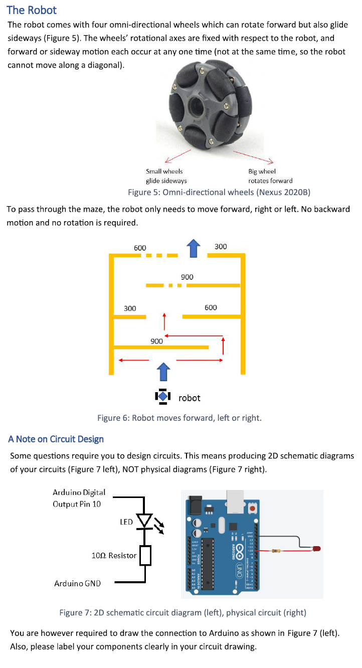 Question 10 Write a pseudo-code for the robot to | Chegg.com