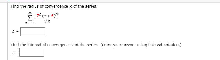 Solved Find The Radius Of Convergence R Of The Series Chegg Com