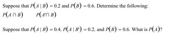 Solved Suppose That P(A∣B)=0.2 And P(B)=0.6. Determine The | Chegg.com