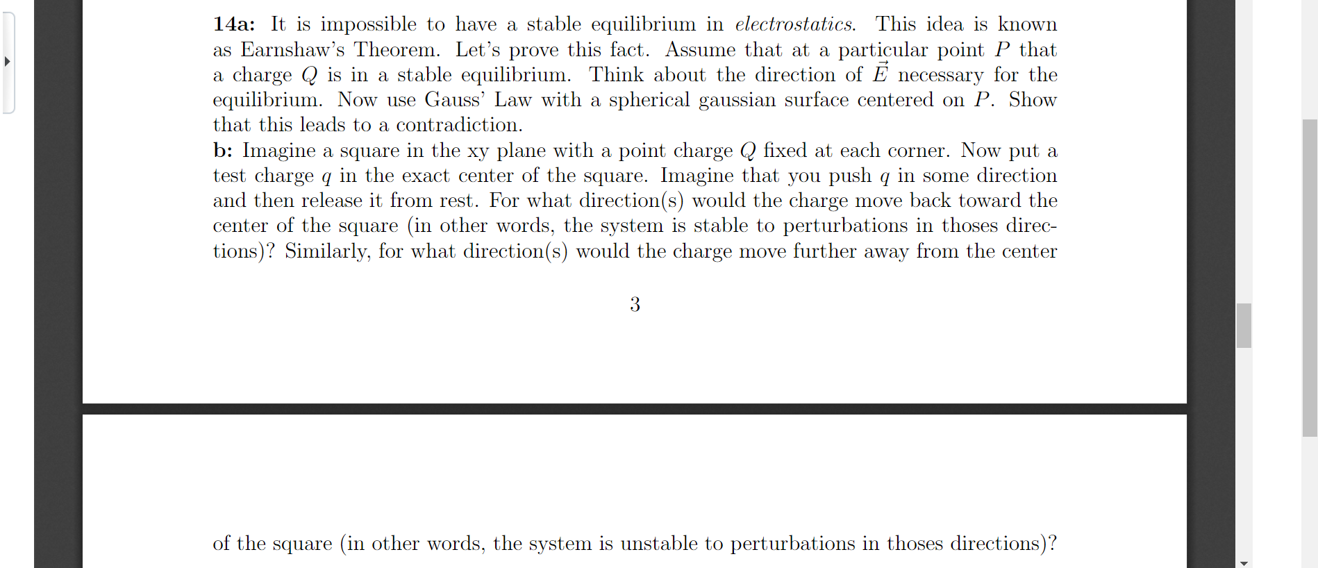 solved-14a-it-is-impossible-to-have-a-stable-equilibrium-chegg