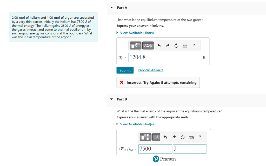 Solved Part A And Part B Answers Are Wrong. Please Help Me | Chegg.com