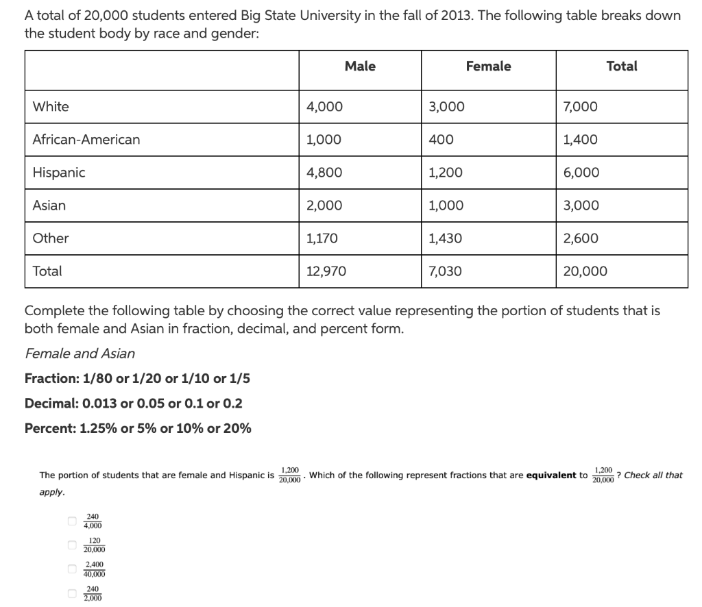 solved-a-total-of-20-000-students-entered-big-state-chegg