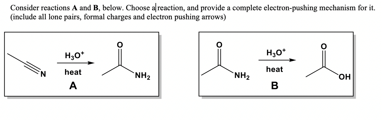 Solved Please Provide A Complete Mechanism For A And B Drawn | Chegg.com