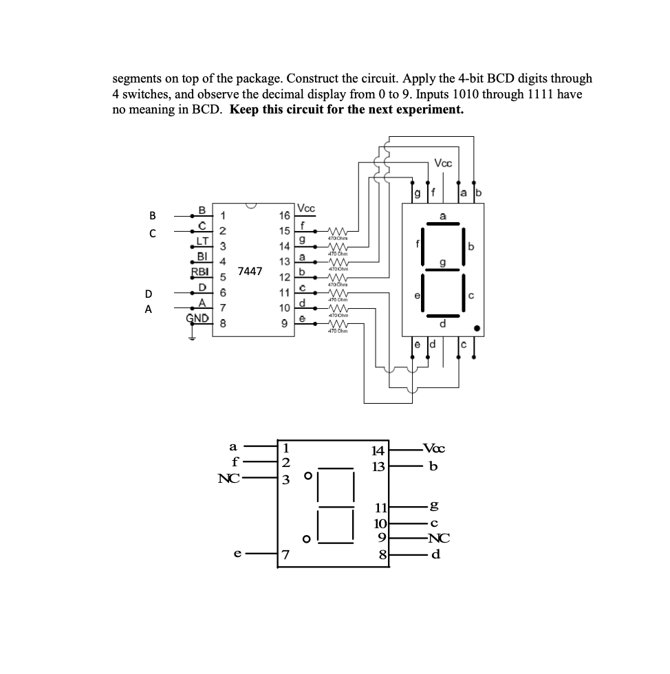Solved Lab 5 Decoder and Encoder ICs: 7400(NAND), 7404 | Chegg.com
