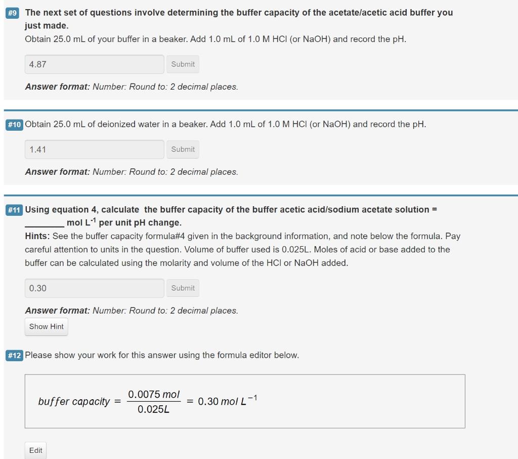 Solved #9 The next set of questions involve determining the | Chegg.com