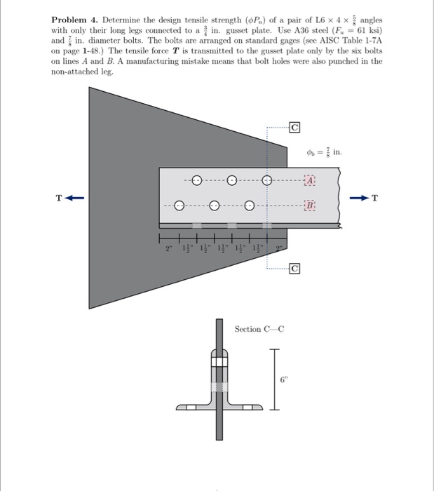 Solved Problem 4. Determine the design tensile strength (OP) | Chegg.com