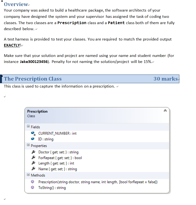 Solved Overview Your company was asked to build a healthcare